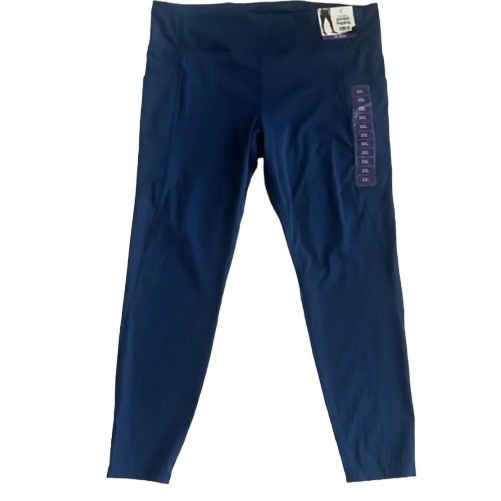 NWT Member’s Mark 7/8 Active Pocket Blue Leggings XXL